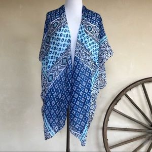 SWIM SUIT BEACH COVER-UP KIMONO Lt Weight Summer Boho One Size New! Super Cute!!